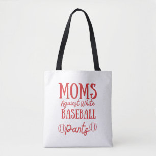 Bolso De Tela Mamás contra las granjas de béisbol blancas