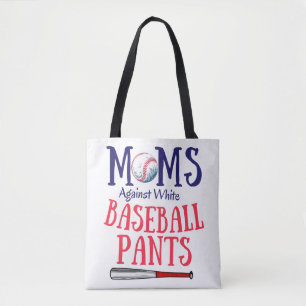 Bolso De Tela Mamás contra las granjas de béisbol blancas tocan 
