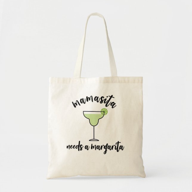 Bolso De Tela Mamasita necesita una Margarita Diablos, mamá V (Frente)