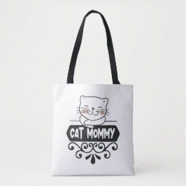 Bolso De Tela Mami de gato lindo mascota amante de los animales