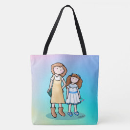 Bolso De Tela Mami y la hija tote bag