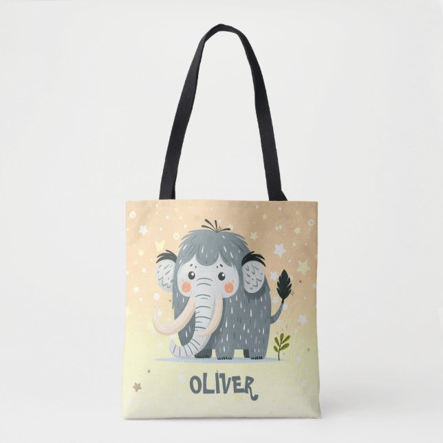 Bolso De Tela Mamut Adorable Personalizado (Anverso)