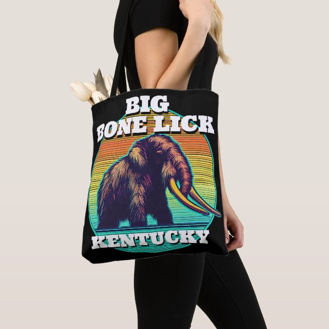 Bolso De Tela Mamut y Big Bone Lick Kentucky (Detalle)