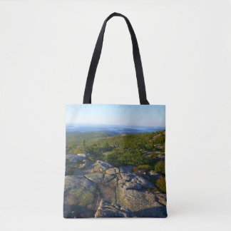 Bolso De Tela Mañana en la cima de Cadillac Mountain en Acadia