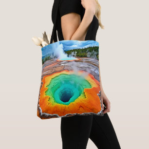 Bolso De Tela Manantial Termal Vibrante: Obra Maestra de la Tier