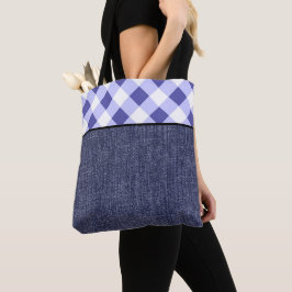 Bolso De Tela Mancha perenniquesa y denim