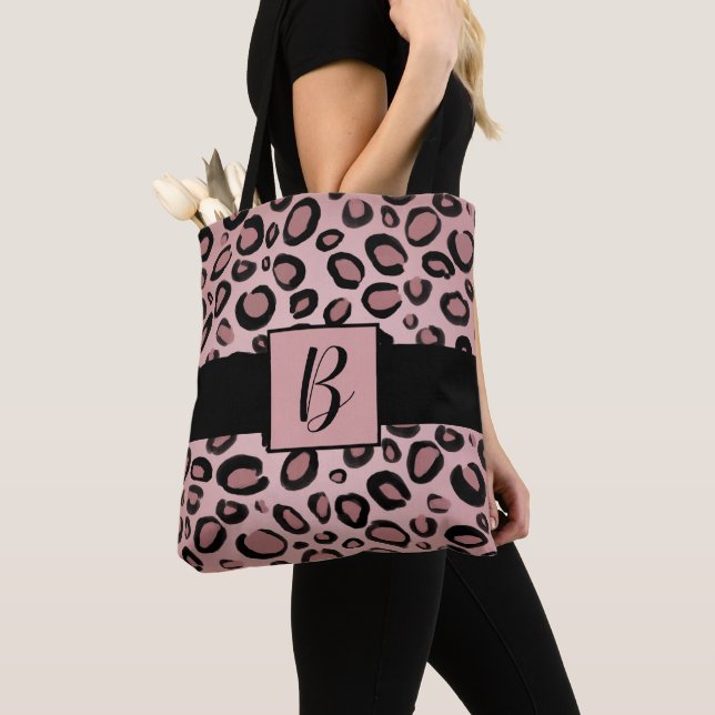 Bolso De Tela Manchas de estampado de leopardo guepardo pintadas (Detalle)