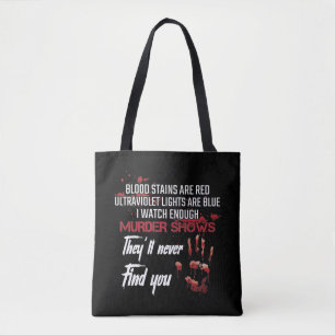 Bolso De Tela Manchas de sangre Asesino Poema Thriller Movie Lov