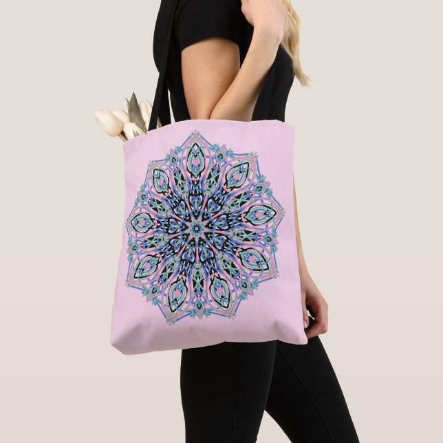 Bolso De Tela Mandala. (Detalle)