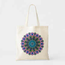 Mandala 12 Rosa  Naranja rosado Verde azulado -