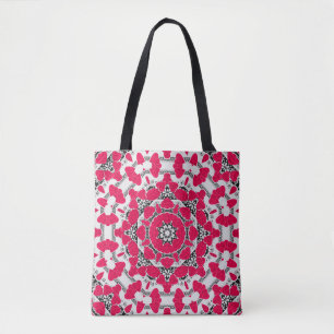 Bolso De Tela Mandala abstracta sin inconvenientes corazones ori