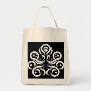 Bolso De Tela Mandalá abstracto geométrico sagrado Zen minimalis
