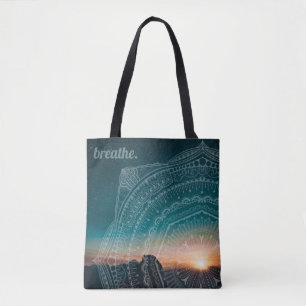 Bolso De Tela Mandala Art Night Sky Stars Personalizado Mensajes