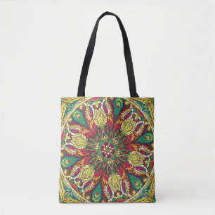 Bolso De Tela Mandala Bandana: Diseño inmaculado.