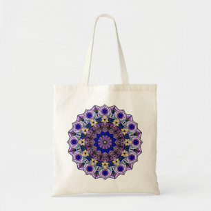 Bolso De Tela Mandala Blueberry 12 Blue Violet -