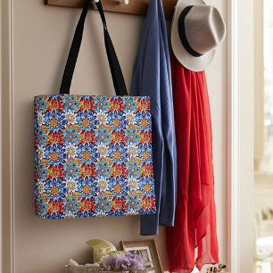 Bolso De Tela mandala brillante