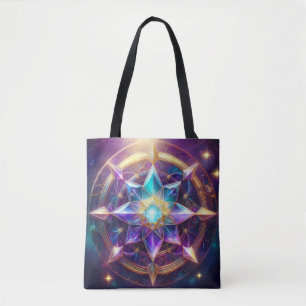 Bolso De Tela Mandala celeste - Material gráfico de cristal de u