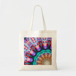 Bolso De Tela Mandala-colorrosa-rojo-azul-caleidoscopio rm