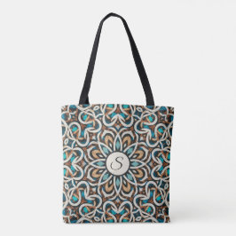 Bolso De Tela Mandala de flores infinitas