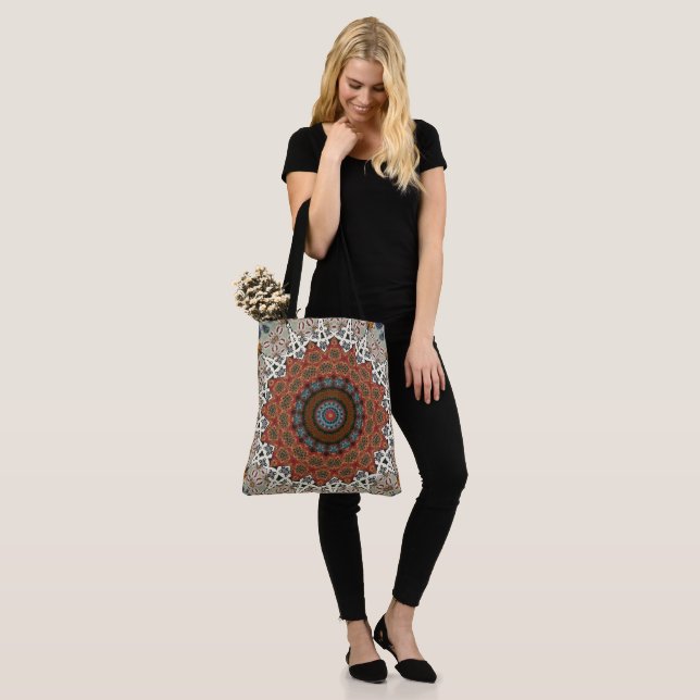 Bolso De Tela Mandala Decorativa (Puesto)