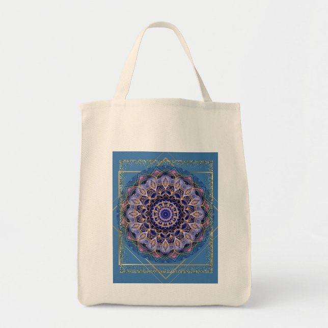 Bolso De Tela Mandala Design Tote Bag (Frente)