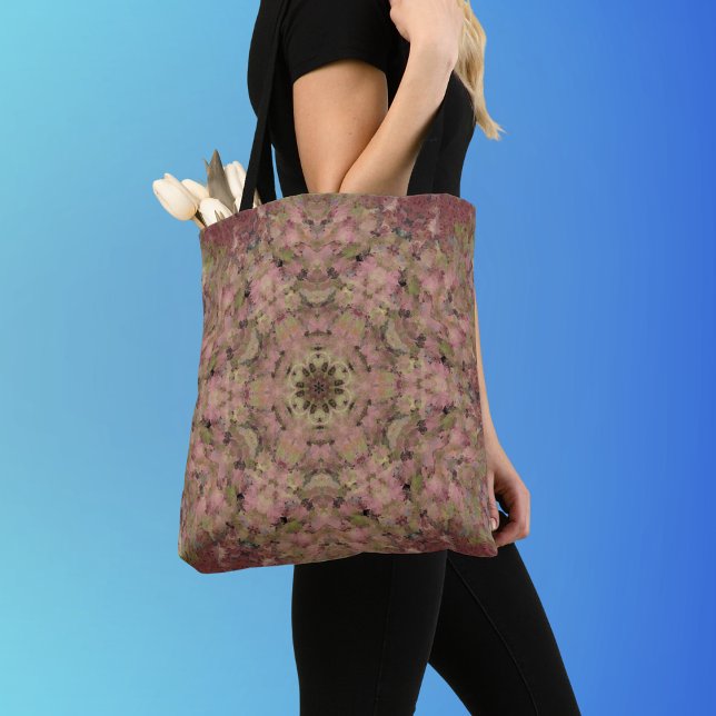 Bolso De Tela Mandala digital amarillo rojo y marrón (Subido por el creador)