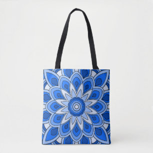 Bolso De Tela Mandala en azul
