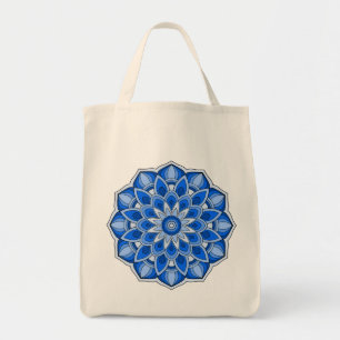 Bolso De Tela Mandala en azul