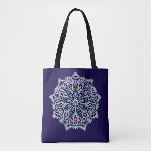 Bolso De Tela Mandala Espiritual. (Anverso)