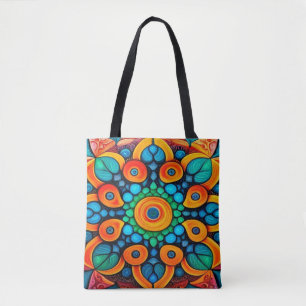 Bolso De Tela Mandala étnica audaz