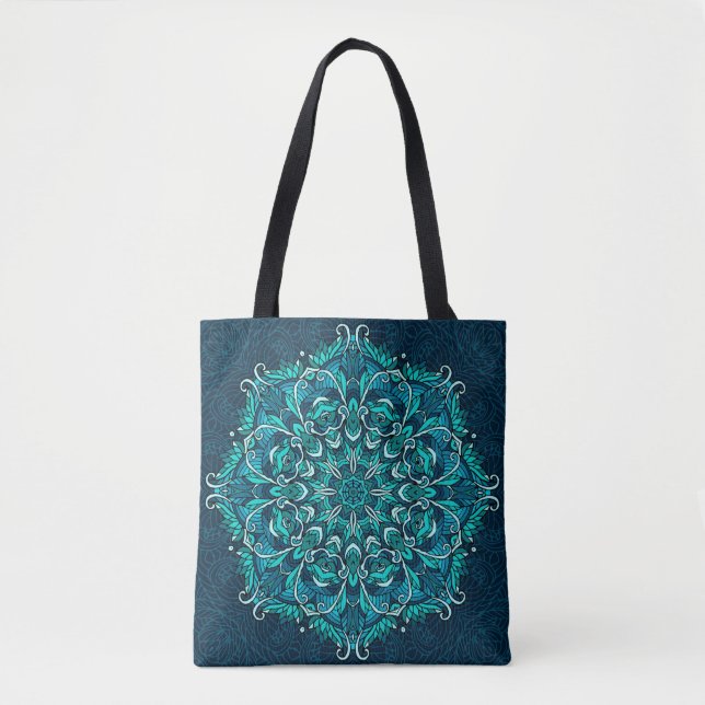 Bolso De Tela Mandala étnica azul. Copia de Raster (Anverso)