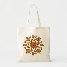 Bolso De Tela Mandala floral de otoño