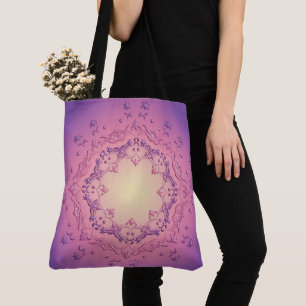 Bolso De Tela Mandala floral étnica