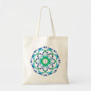 Bolso De Tela Mandala floral étnica. Monograma