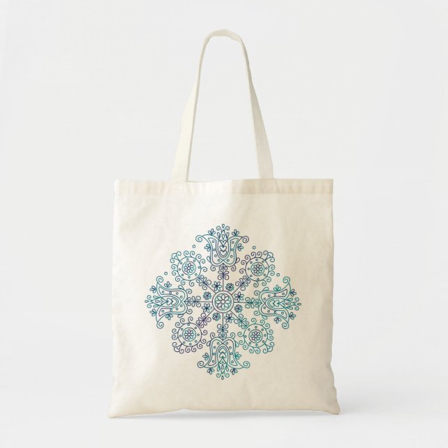 Bolso De Tela Mandalá Folk (Frente)
