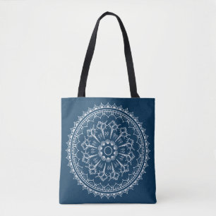 Bolso De Tela Mandala hecha de Seashells