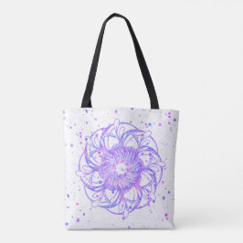 Bolso De Tela Mandala morada