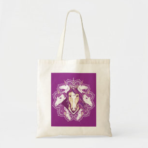 Bolso De Tela Mandala morada unicornio