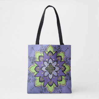Bolso De Tela Mandala púrpura