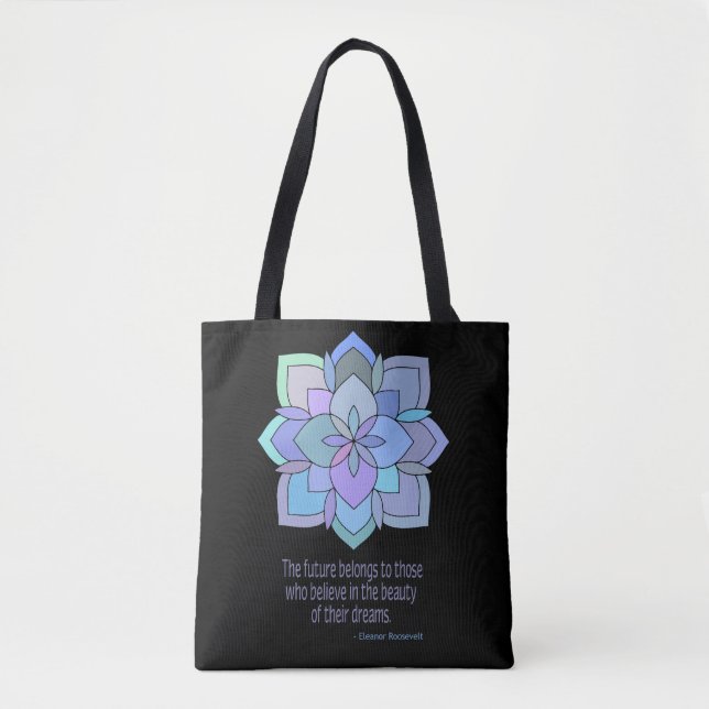 Bolso De Tela Mandala Roosevelt Beauty Cita Tote Bag (Anverso)