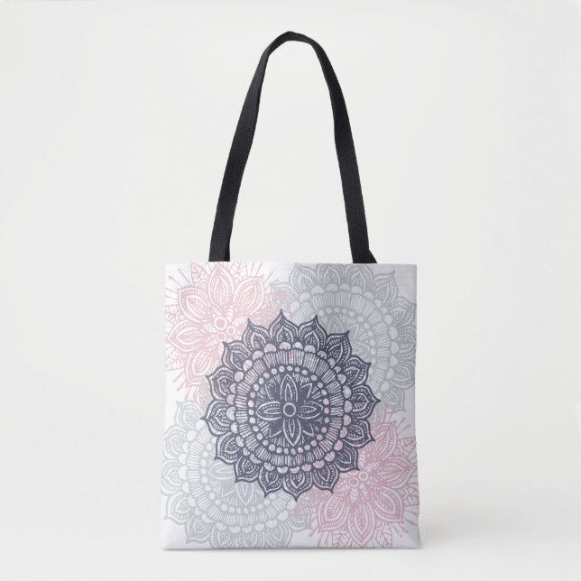 Bolso De Tela Mandala Tracery Ornament Pattern Tote Bag (Anverso)