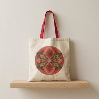 Bolso De Tela Mandalas de Flor de Mariposa