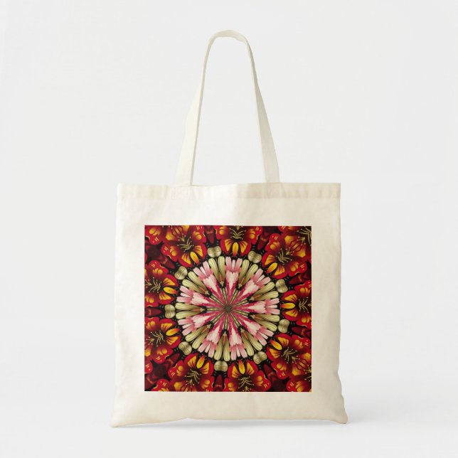 Bolso De Tela Mandalas de Sueños Botánicos (Frente)