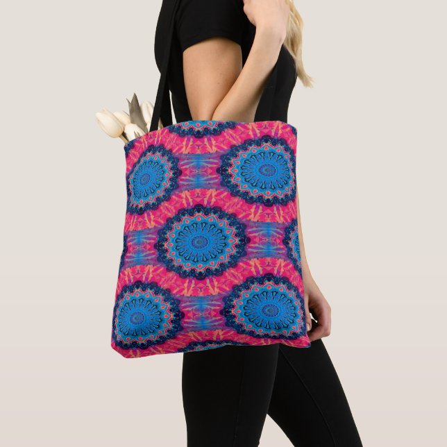 Bolso De Tela Mandalas floridas...... (Detalle)