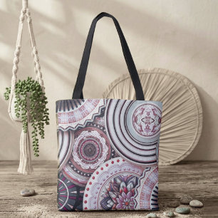 Bolso De Tela Mandalas Vintage