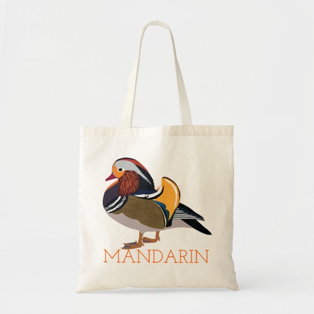 Bolso De Tela Mandarin Duck Birdbag (Frente)