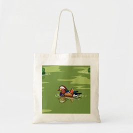 Bolso De Tela Mandarin Duck up close tote bag