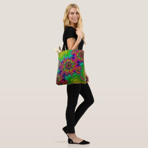 Bolso De Tela Mandelbrot Color Explosion Tote Bag