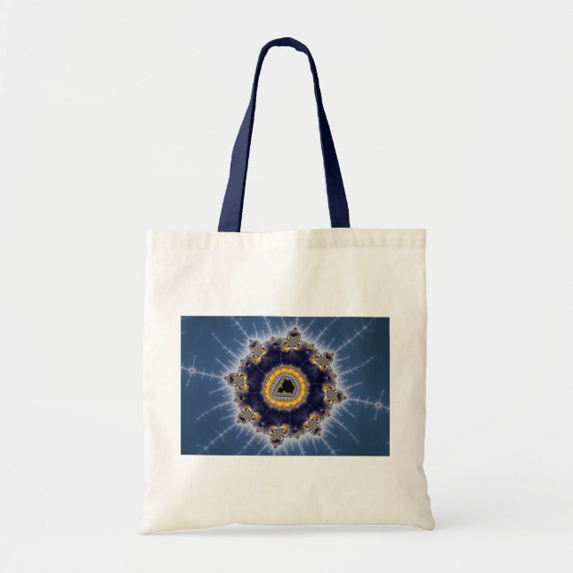 Bolso De Tela Mandelbrot dorado - Fractal (Frente)