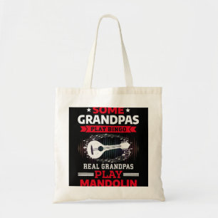 Bolso De Tela Mandolin Lover Algunos Abuelos Juegan Bingo Real G